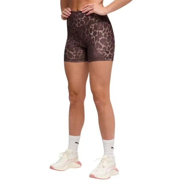 Puma Women's TAD Essential Spotted Haze 5inch High Waist Tight Short Καφέ 528513-13 (Puma)