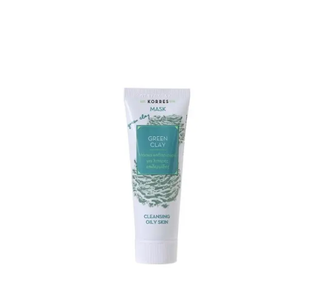 Korres Green Clay Μάσκα Καθαρισμού Λιπαρές Επιδερμίδες 18ml