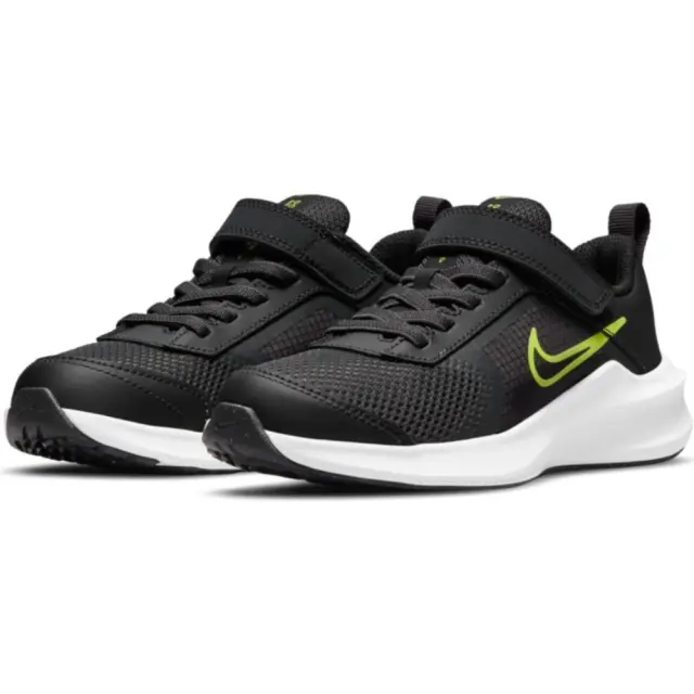 Nike Downshifter 11 (PSV) (CZ3959-011) - Μαύρο-Λαχανί 2
