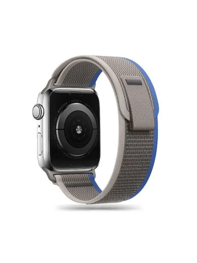 Tech-Protect® Nylon Υφασμάτινο Λουράκι Για Apple Watch 38/40/41/42(series 10/11/12)mm - Grey / Blue