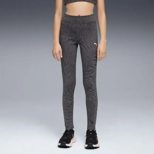 Puma Girl's TAD Essentials Allover Print Tights Μαύρο 688512-01 (Puma) 3