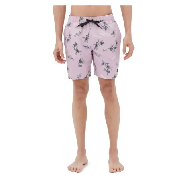 Emerson Men's Printed Packable Volley Shorts (221.EM505.31R-PR 275 Cool Pink) - Ροζ - XL