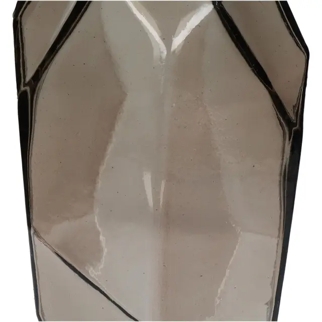 Βάζο Καφέ Ανακυκλωμένο Γυαλί 13x13x31cm 3