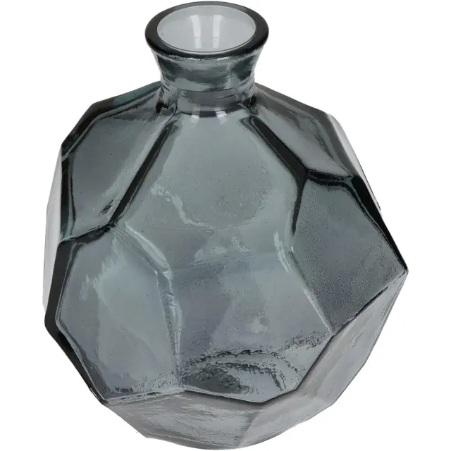 Βάζο Καφέ Ανακυκλωμένο Γυαλί 16x16x18cm