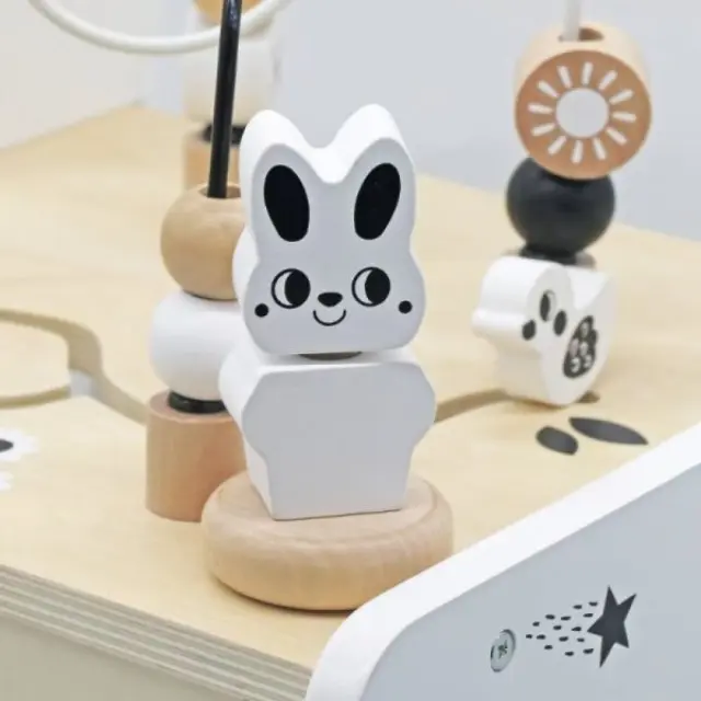 Moni Toys Ξύλινη Περπατούρα Δραστηριοτήτων W16E248 2