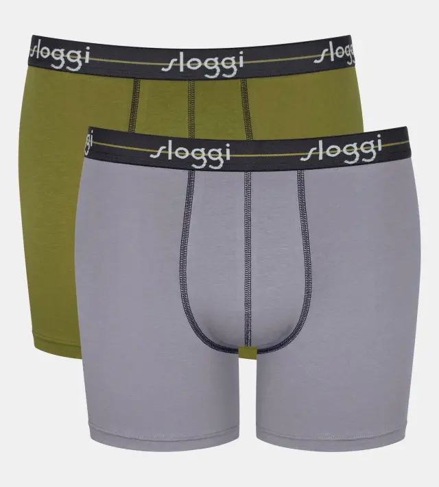 Sloggi Men Μακρυά Μποξεράκια Start Short Συνδυασμός Taupe 2-Pack