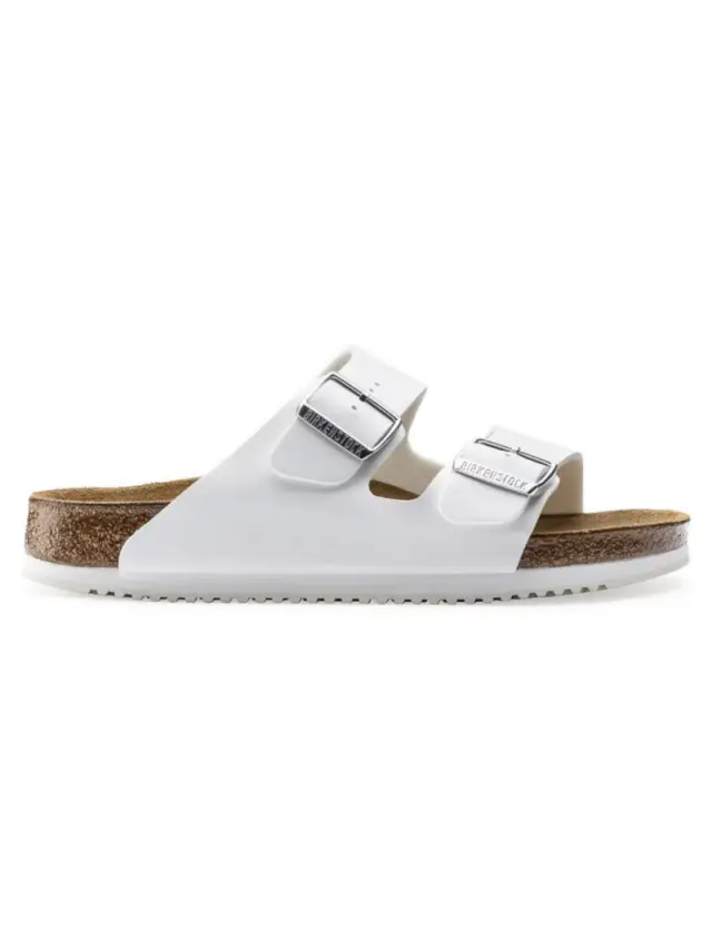 Birkenstock Πέδιλα Ανδρικό Birko-Flor(ανθεκτικό υλικό της Birkenstock-επιτρέπει την επαφή με το νερό) Άσπρο BIR/ARIZONA 1018220 WHITE 3