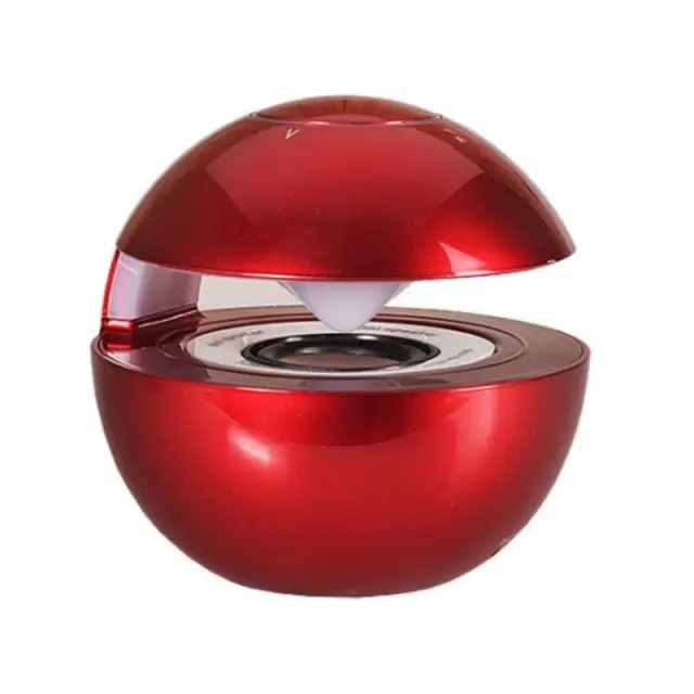 Vennus Led Ball Ηχείο Bluetooth 3W με Διάρκεια Μπαταρίας έως 3 ώρες Κόκκινο