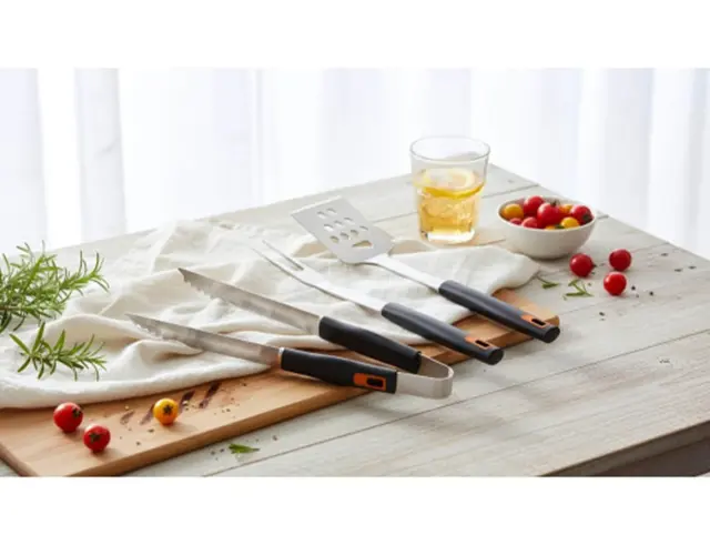 Σετ Αξεσουαρ για Μπάρμπεκιου Noiranja MasterChef με σπάτουλα, πιρούνα και λαβίδα - 3 τεμάχιαVRD999103683 2