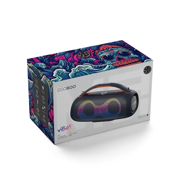 Egoboo X MAUI BT LED Speaker Vibes, Blue (MUH65BLU) 3