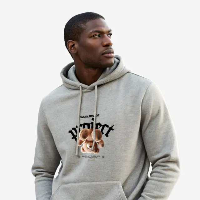 Φούτερ Noshame® Γκρι με τύπωμα Teddy Worldwide - 512550 - XXL