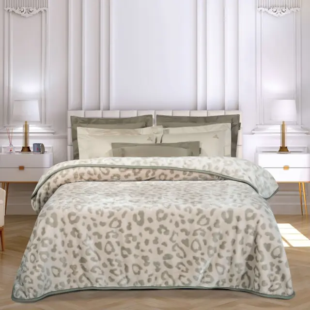 Κουβέρτα 220x240 Υπέρδιπλη Βελουτέ 700gsm Essential Greenwich Polo Club 4023 Beige 100% Ακρυλικό