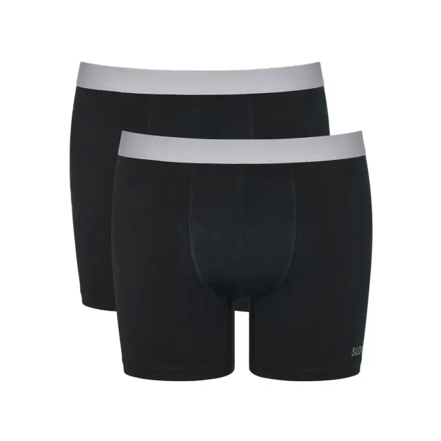 Sloggi Ανδρικό Boxer GO ABC 2.0 H Short - Διπλό Πακέτο, Χρώμα Μαύρο