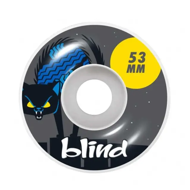 Blind Grey Wheels Nine Lives - Λευκά/Γκρι ροδάκια 53mm