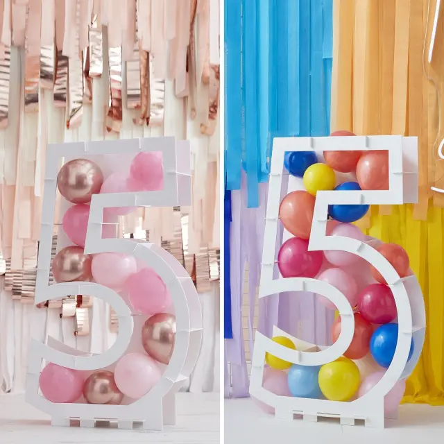 Balloon Mosaic Number Stand 5