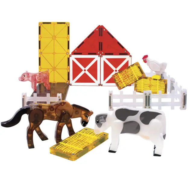 Magna-Tiles Μαγνητικό Παιχνίδι Μαγνητικά Πλακίδια Farm Animals 25 Κομμάτια για 3+ ετών 22125 2