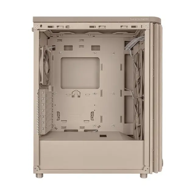 Asus PC Case ProArt PA401 Wood Mesh PWM Midi Tower Beige (90DC00M7-B39000) 2