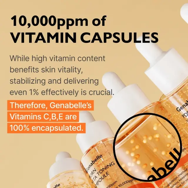 Genabelle PDRN Vita Toning, Brightening & Firming Ampoule Serum, Τονοτικός, Λευκαντικός & Συσφικτικός Ορός Προσώπου 30ml 3