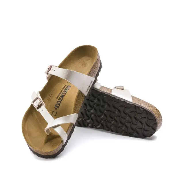 Γυναικείες Ανατομικές Παντόφλες Birkenstock Mayari 0071661 Pearl White Regular Fit Άσπρο - 38 3