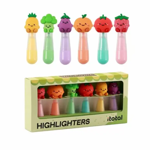 I-Total Μαρκαδόροι Υπογράμμισης Fresh Market Σετ 6 τεμ. (XL1266A)