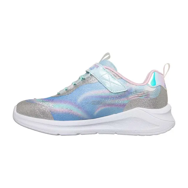 Skechers Girl's S-Lights Unicorn Chaser Μπλε - Ασημί 302298L-SMLT (Skechers) 2
