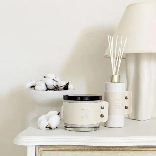Σετ Αρωματικό Χώρου Always - Cotton Ένα χρώμα Αρωματικό με Στικ 100ml + Αρωματικό Κερί 130gr 2