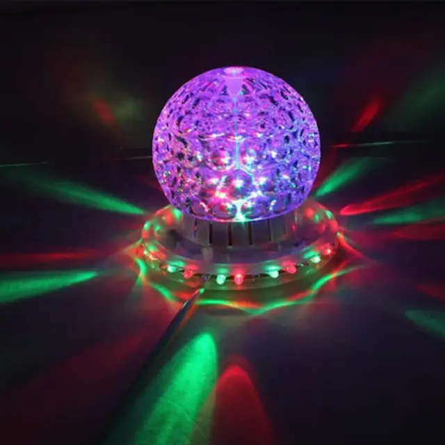 LED RGB Μπάλα Φωτισμού Κινούμενη 12x11cm 3-15W