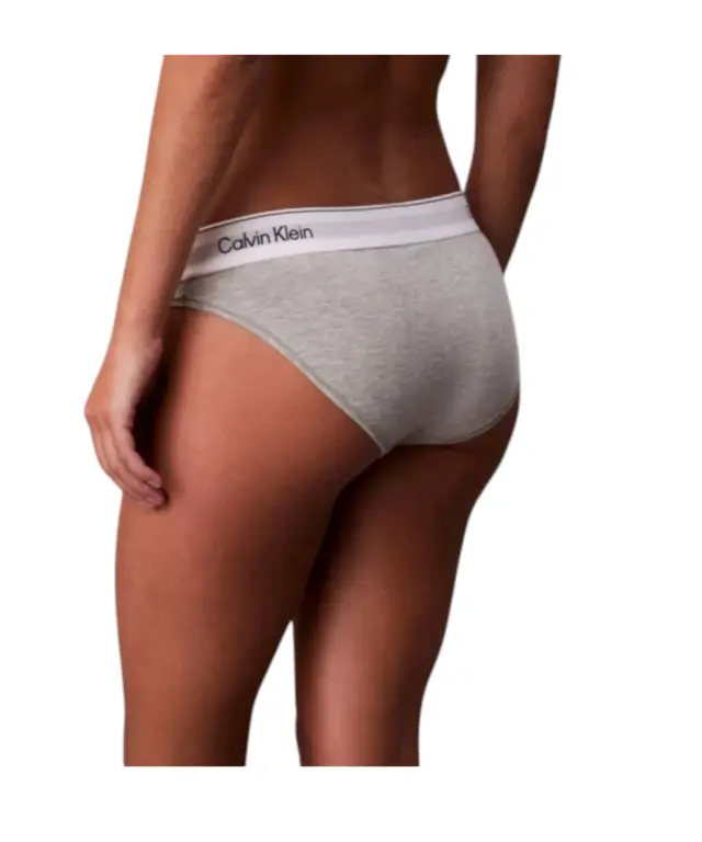 Calvin Klein - Γυναικείο Σλιπ Icon Cotton Modal LV00QF8520-P7A Γκρι 2