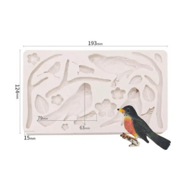 Καλούπι σιλικόνης Birds & Branches, 19x12,5cm