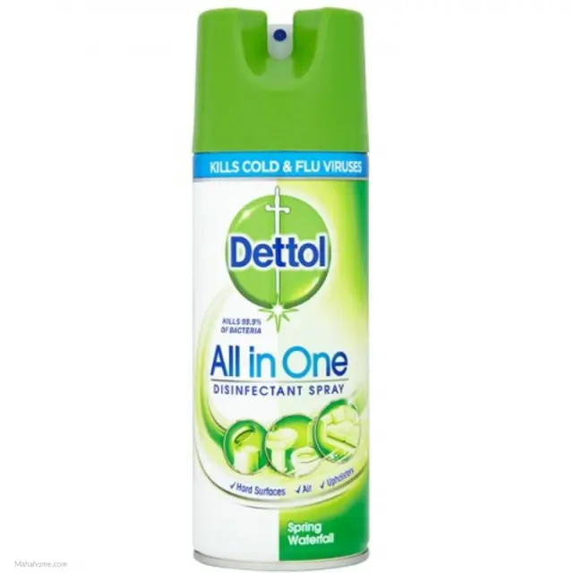 Dettol All in One Απολυμαντικό & Αντιβακτηριδιακό Σπρέι 400ml - Spring Waterfall
