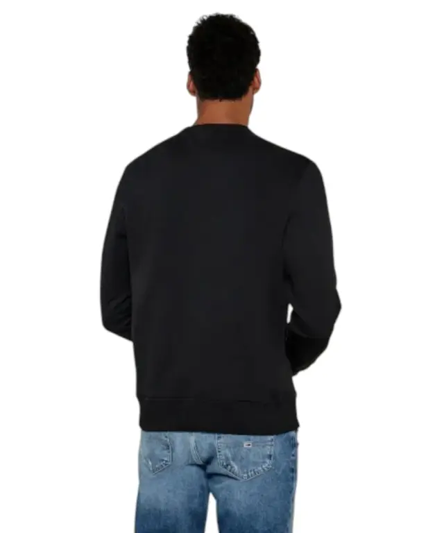 Tommy Hilfiger - Ανδρική Μπλούζα Φούτερ Reg Badge Crew Ext DM0DM20660-BDS Μαύρο 2