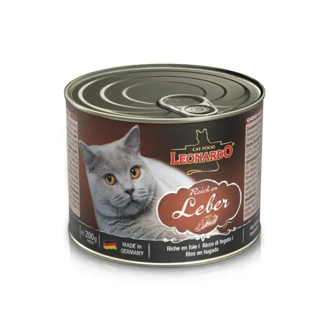 Leonardo Liver Κονσέρβα Γάτας με Πατέ Συκώτι 200gr