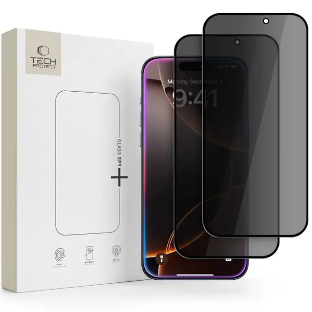 Tech-protect Glass Spy+ 2-pack Iphone 18 Pro Max Privacy
