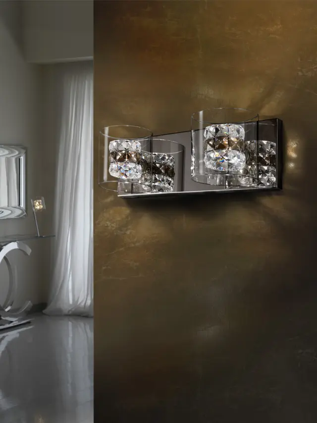 FLASH WALL LAMP 2L φωτιστικό απλίκα Χρώμιο
