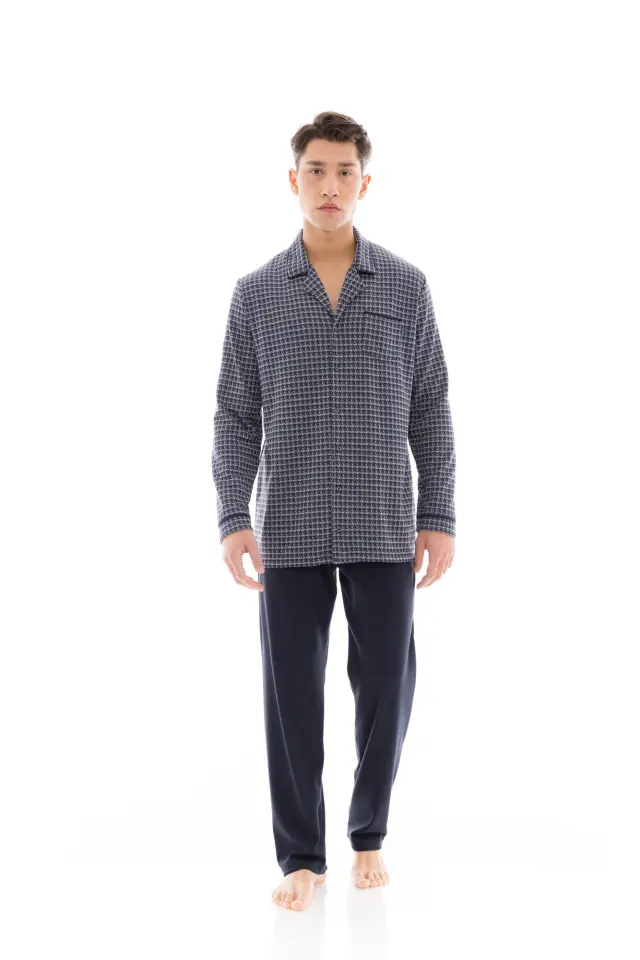 W-M686 - Type - PYJAMA BUTTONED JACQUARD PETITE PLAID - XL