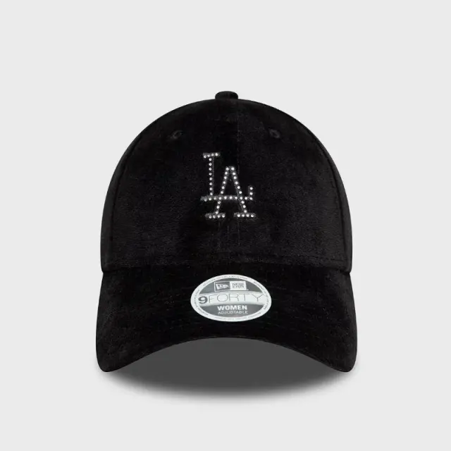 Βελούδινο Καπέλο New Era LA Dodgers Diamante 9FORTY 60595351-BLK Μαύρο - ONESIZE 2