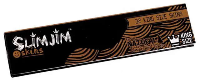 Slim Jim Χαρτάκια King Size Slim Natural Unbleached 32φ.