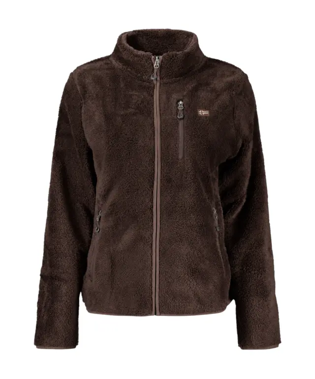 Norway Nautical School - Γυναικεία Ζακέτα Φούτερ Fleece 849909-MORO10 Καφέ