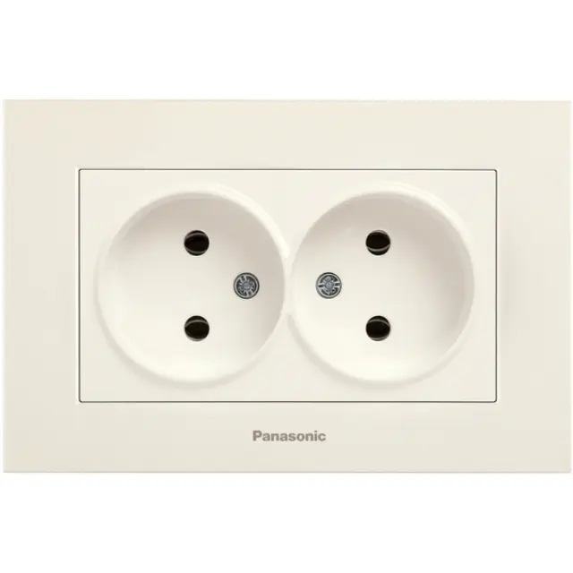 Karre Plus Beige Two Gang Socket