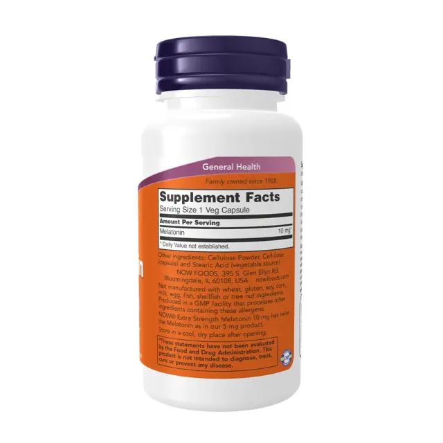 Now Foods Melatonin 10 mg Extra Strength 2