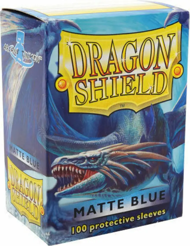 Dragon Shield Standard Sleeves - Matte Blue (100 Sleeves)