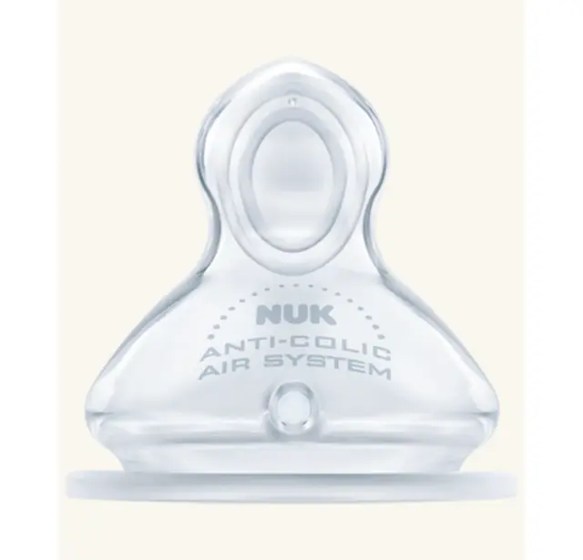 Nuk First Choice+ Θηλή Σιλικόνης 0-6m Μέγεθος 1, με Βαλβίδα για Γάλα (Medium), 1 τεμάχιο 2