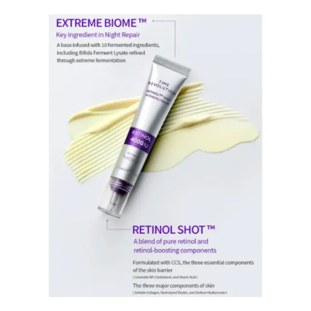 Missha Time Revolution Retinol 4000 Shot Intensive Cream αντιγηραντική κρέμα προσώπου με ρετινόλη 25ml 2