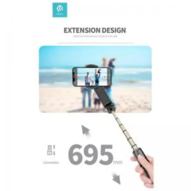 Gimbal & Τρίποδο Devia ES074 για Smartphones Πλάτους 37 έως 90mm Μαύρο N69945 2