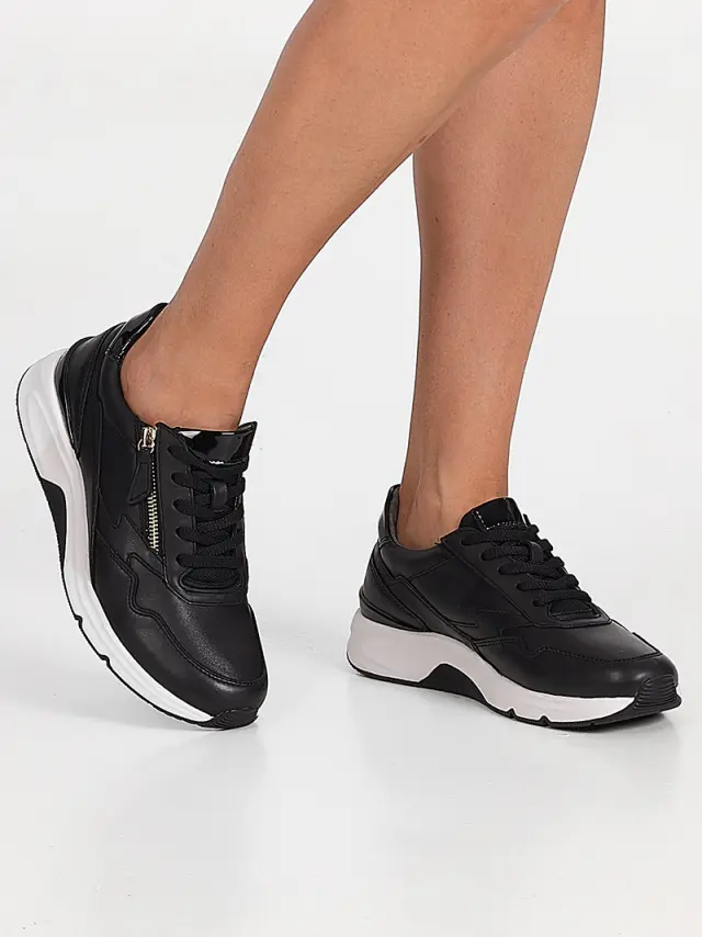 Gabor Sneakers Γυναικείο δέρμα Μαύρο GAB/76898 37-SCHW/GOLD - 37 2