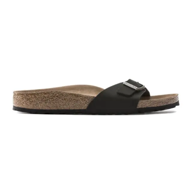 Birkenstock Πέδιλα Γυναικείο Birko-Flor(ανθεκτικό υλικό της Birkenstock-επιτρέπει την επαφή με το νερό) Μαύρο BIR/MADRID VEGAN 1020060 BLACK