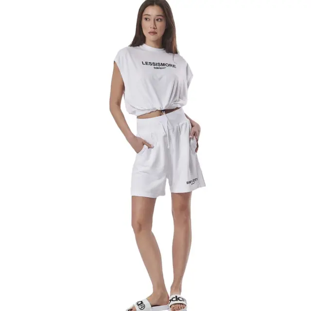 Body Action Women's High-Waisted Loose-Fit Shorts Άσπρο 031422-02 (Body Action)