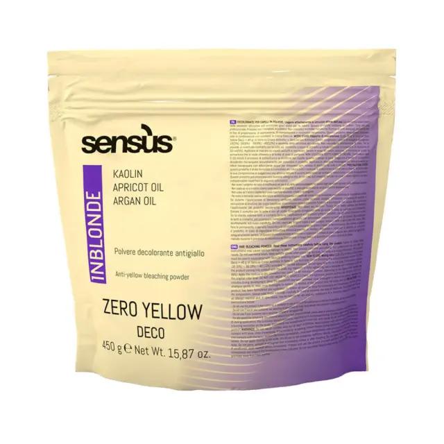 Inblonde Zero Yellow Deco 450gr by Sensus - Ξανθιστικό που εξουδετερώνει τους κίτρινους τόνους κατά τη διάρκεια του ξανοίγματος των μαλλιών