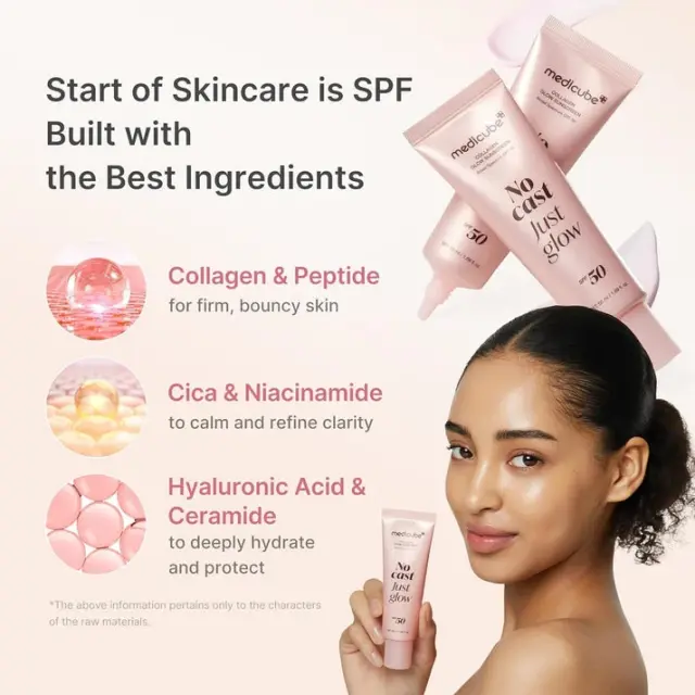 Medicube Collagen Glow Sunscreen Spf50+ Pa++++ Αντηλιακή Κρέμα Λάμψης με Pdrn Κολλαγόνο + Πεπτίδια 50ml 3