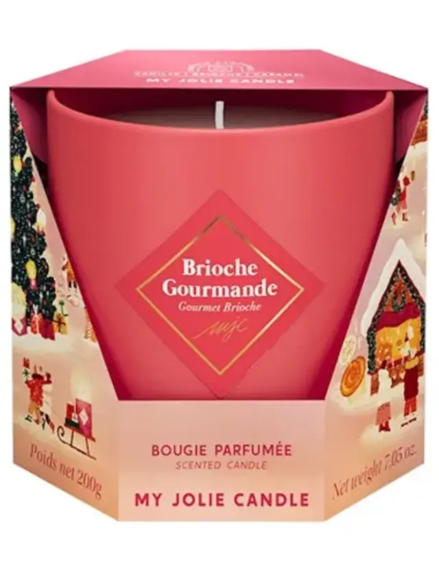 My Jolie Candle Noel Brioche Gourmande Gold Bracelet Χριστουγιεννιάτικο κερί με κόσμημα Βραχιόλι έκπληξη